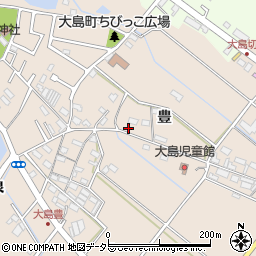 愛知県豊田市大島町豊70周辺の地図