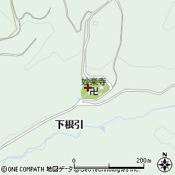 愛知県豊田市花沢町上根引周辺の地図