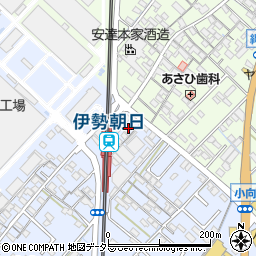 三十三銀行朝日支店周辺の地図