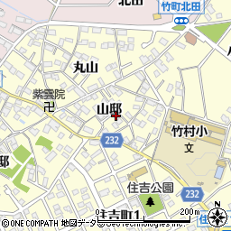 愛知県豊田市住吉町（山邸）周辺の地図