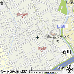 静岡県静岡市清水区蜂ヶ谷193-6周辺の地図