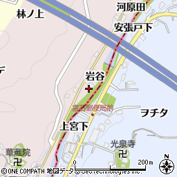 愛知県豊田市桂野町岩谷9-4周辺の地図