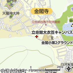 京都府京都市北区衣笠氷室町24周辺の地図