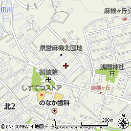 県営麻機北団地Ｈ棟周辺の地図