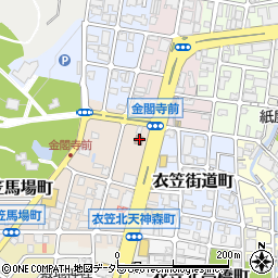 金閣寺郵便局 ＡＴＭ周辺の地図