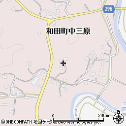千葉県南房総市和田町中三原535周辺の地図