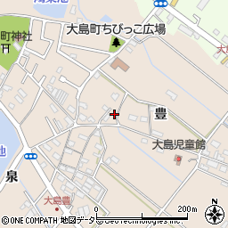 愛知県豊田市大島町豊69周辺の地図