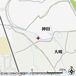京都府亀岡市大井町土田（大嶋）周辺の地図
