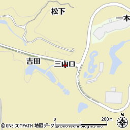 愛知県豊田市琴平町三山口周辺の地図