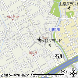 静岡県静岡市清水区蜂ヶ谷153-1周辺の地図