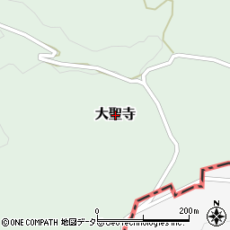 岡山県美作市大聖寺周辺の地図