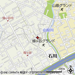 静岡県静岡市清水区蜂ヶ谷154-2周辺の地図