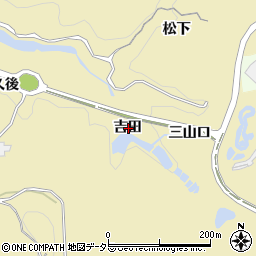 愛知県豊田市琴平町吉田周辺の地図