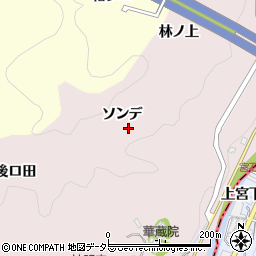 愛知県豊田市桂野町ソンデ周辺の地図