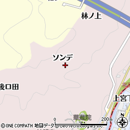 愛知県豊田市桂野町（ソンデ）周辺の地図