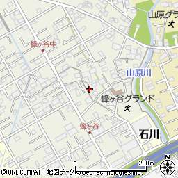 静岡県静岡市清水区蜂ヶ谷191周辺の地図