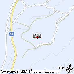 島根県邑智郡美郷町簗瀬周辺の地図