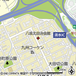 八坂北自治会館周辺の地図