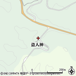 愛知県豊田市松平町盗人神周辺の地図