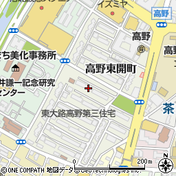 京都府京都市左京区高野東開町周辺の地図