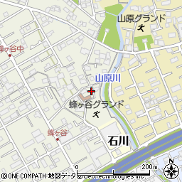 静岡県静岡市清水区蜂ヶ谷156周辺の地図