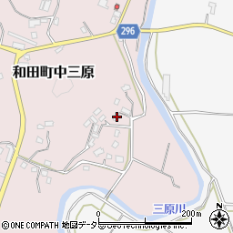 千葉県南房総市和田町中三原495周辺の地図