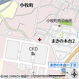 三重県四日市市小牧町2603-7周辺の地図