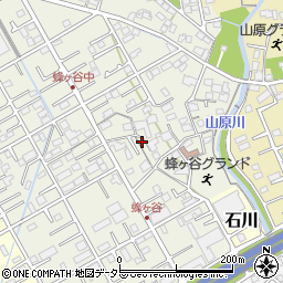 静岡県静岡市清水区蜂ヶ谷191-3周辺の地図