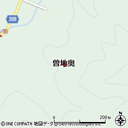 兵庫県丹波篠山市曽地奥周辺の地図