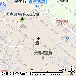 愛知県豊田市大島町豊84周辺の地図