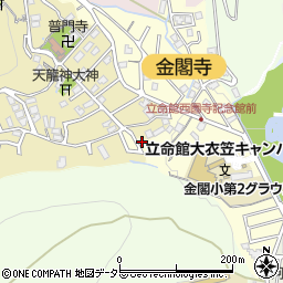 京都府京都市北区衣笠氷室町25周辺の地図
