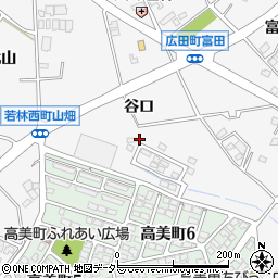 愛知県豊田市広田町（谷口）周辺の地図