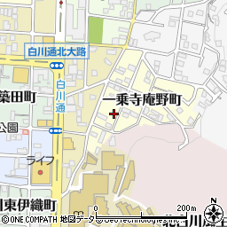京都府京都市左京区一乗寺庵野町周辺の地図
