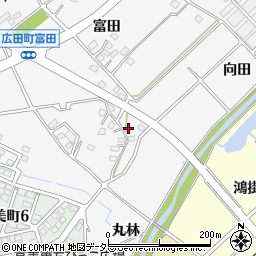 愛知県豊田市広田町富田155周辺の地図