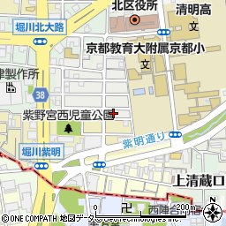 京都府京都市北区紫野東御所田町44-5周辺の地図