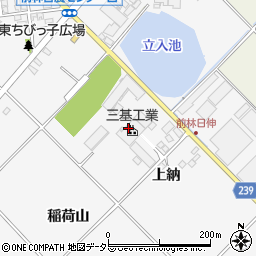 愛知県豊田市前林町上納周辺の地図