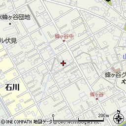 静岡県静岡市清水区蜂ヶ谷199周辺の地図
