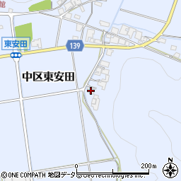 兵庫県多可郡多可町中区東安田335周辺の地図