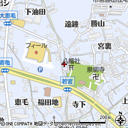 愛知県東海市荒尾町若宮周辺の地図