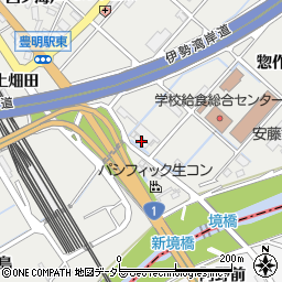 愛知県豊明市阿野町惣作101周辺の地図