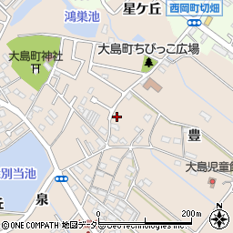 愛知県豊田市大島町豊64周辺の地図