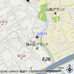 静岡県静岡市清水区蜂ヶ谷160-2周辺の地図