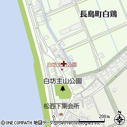 三重県桑名市長島町白鶏383周辺の地図