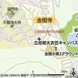 京都府京都市北区衣笠氷室町23周辺の地図