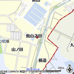 愛知県東海市名和町奥山之田周辺の地図