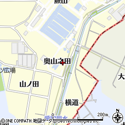 愛知県東海市名和町（奥山之田）周辺の地図