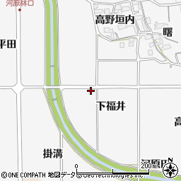 京都府亀岡市河原林町河原尻下福井周辺の地図