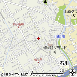 静岡県静岡市清水区蜂ヶ谷181周辺の地図