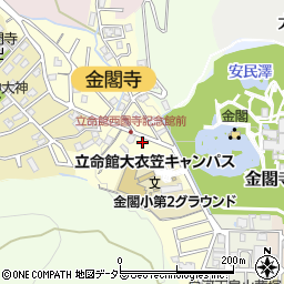 京都府京都市北区衣笠氷室町18周辺の地図