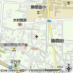 岡山県勝田郡勝央町勝間田周辺の地図